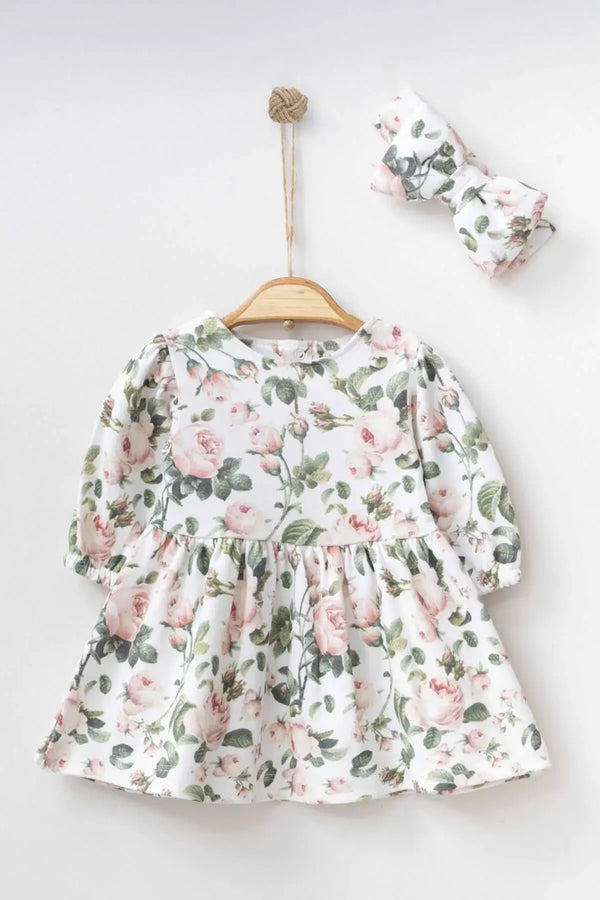 daisy-pink-baby-dress-THA Dressing at Sophia's StyleBaby Girl Clothes-1